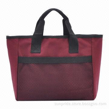 Shoulder/Shopping/Lunch Bag, Measures 15 x 26 x 8cm, Mesh Bag at Front